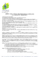 ARRÊTÉ 2025-11 PORTANT RÉGLEMENTATION DE LA SURVEILLANCE