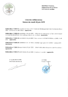 Délibérations du 24 juin 2025
