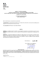 Arrêté modificatif emplacements B.V
