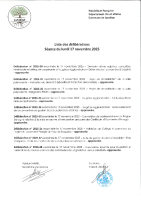 Délibérations du 17 novembre 2025