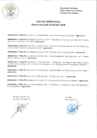 Liste délibérations – 2026 02 26