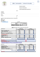 Tarifs et contrat de location