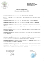 Liste des délibérations – Séance du 20 mars